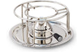 Kisag Rechaud Classic Silver inkl. Kisag Sicherheitsgasbrenner