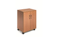 Durable Multifunktionswagen 74/53 braun geschlossen mit 2 Flügeltüren, 2 feste Böde