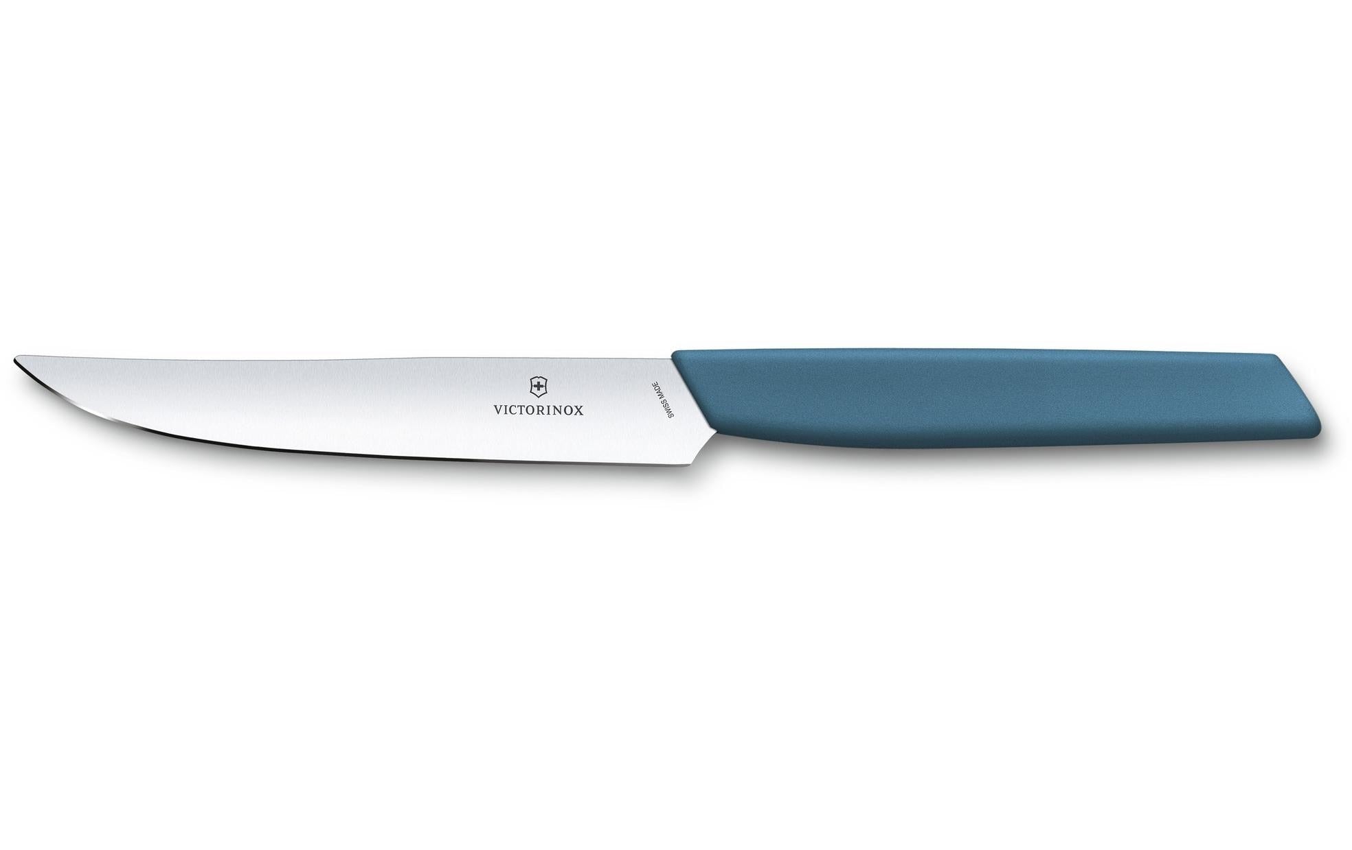 Victorinox Steakmesser 12cm Cornflower Blue Gerader Schliff