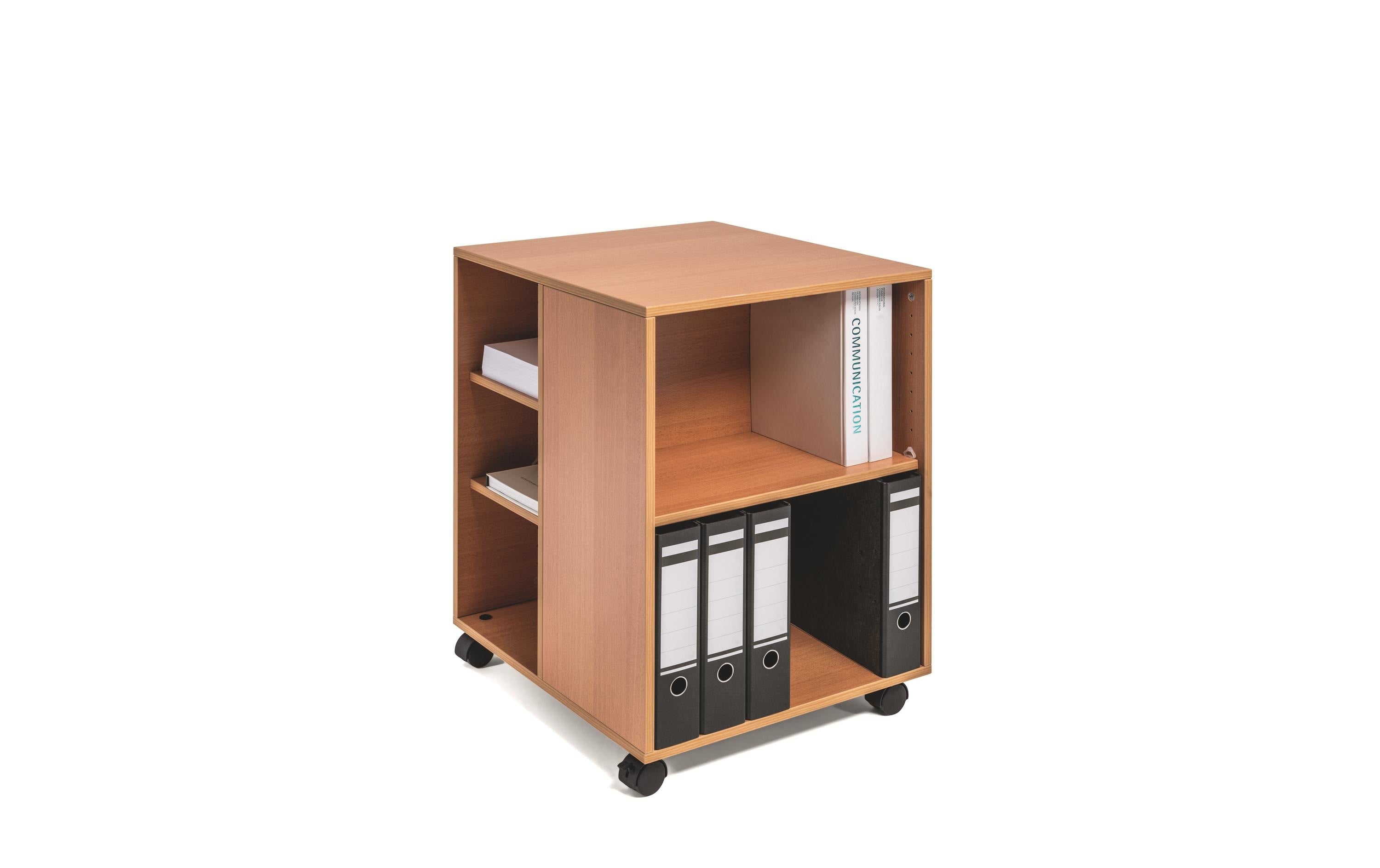 Durable Multifunktionswagen 74/59 braun mit 6 Böden, 3-seitig offen
