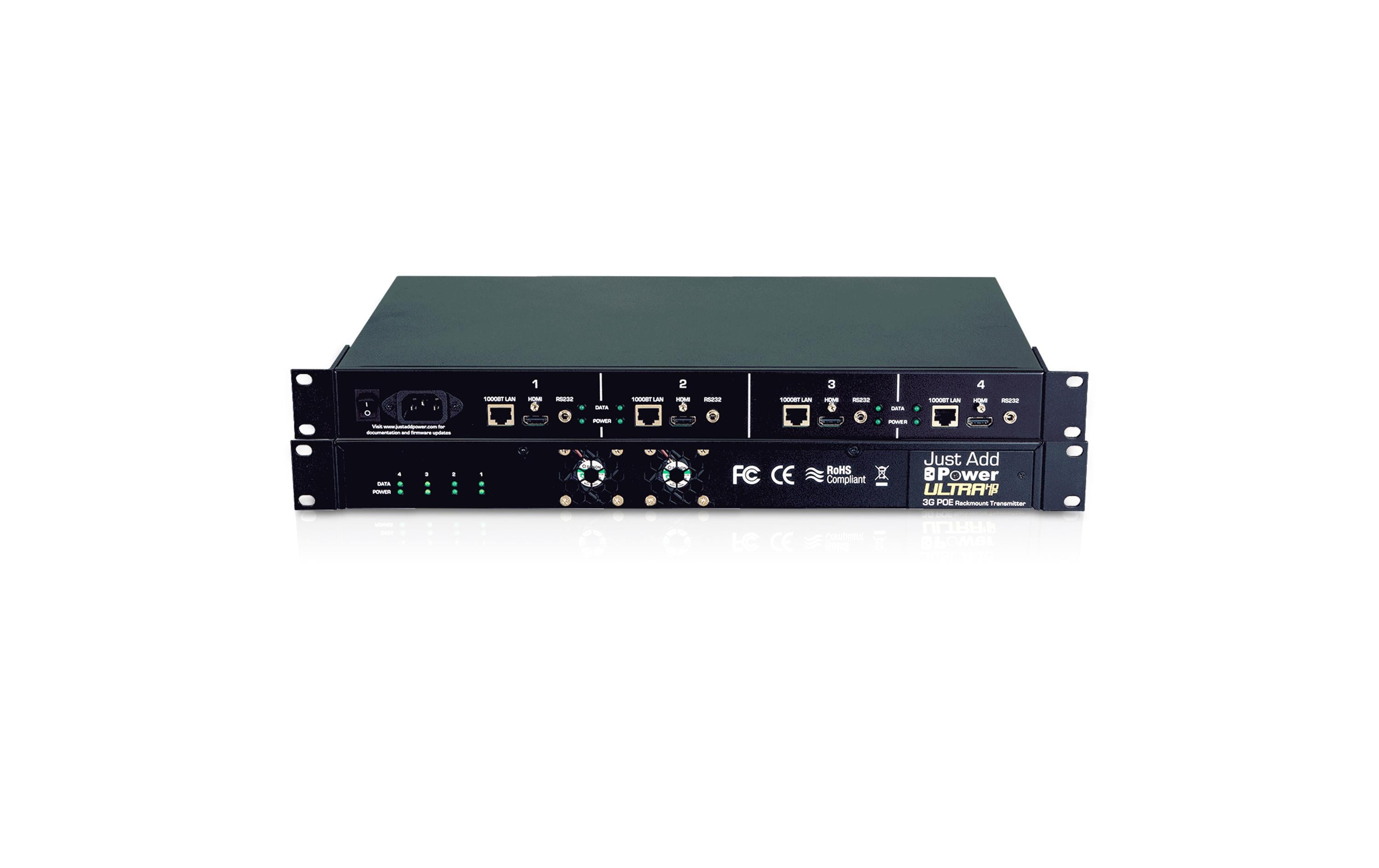 Just Add Power JP-UL-747POE IP Transmitter Rack, 4-fach, PoE, 4K