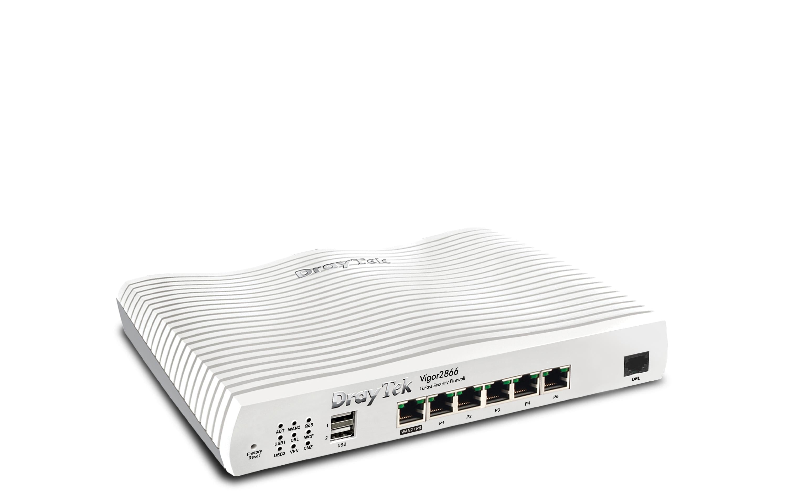 DrayTek Vigor 2866: Gfast Modem-Firewall 5xGE, 32xVPN, USB, CF,