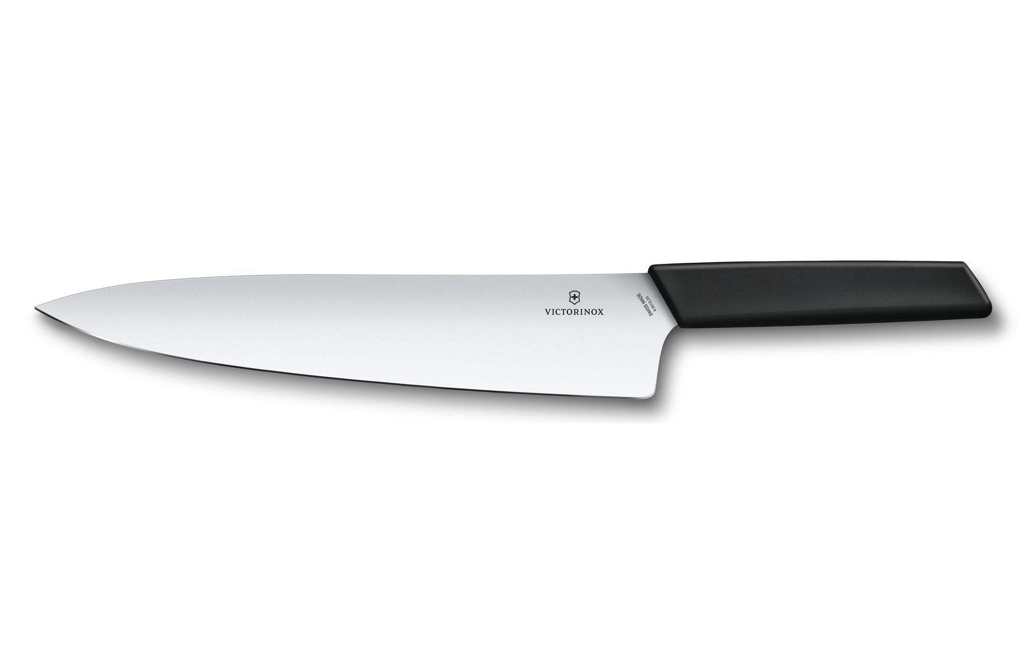 Victorinox Tranchiermesser 25cm Schwarz Gerader Schliff