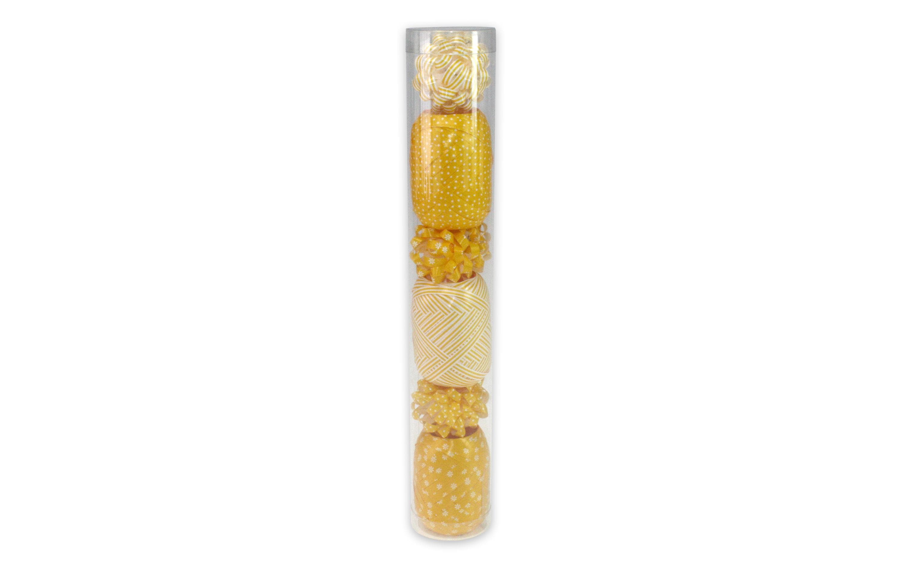 Pattberg Geschenkband-Set Mustermix Farbe: gelb