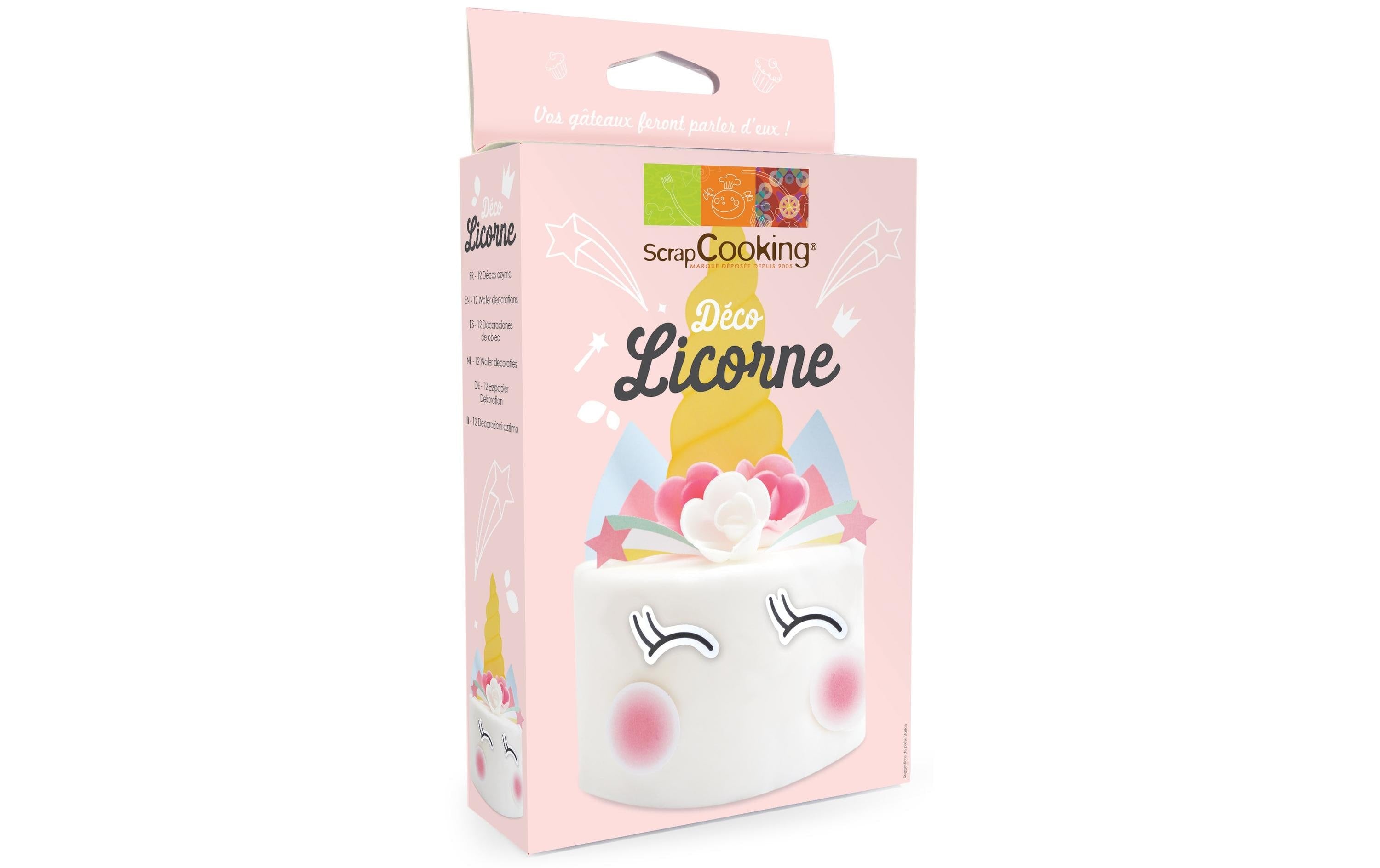 Oblaten Dekoset "Einhorn" 12-teilig