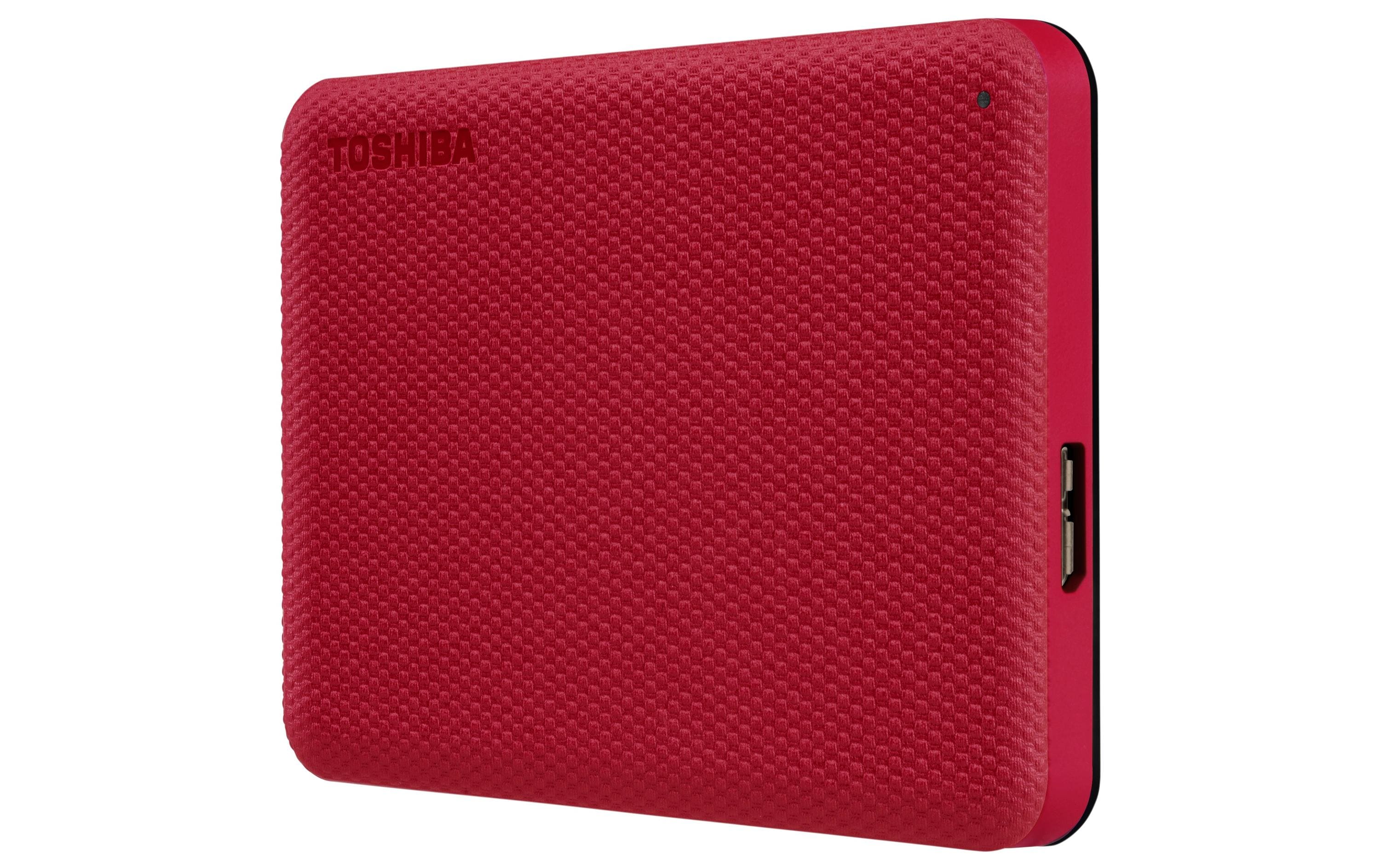 Toshiba Canvio Advance 2TB Rot USB 3.2, 2.5, 14mm, inkl. Backup Software
