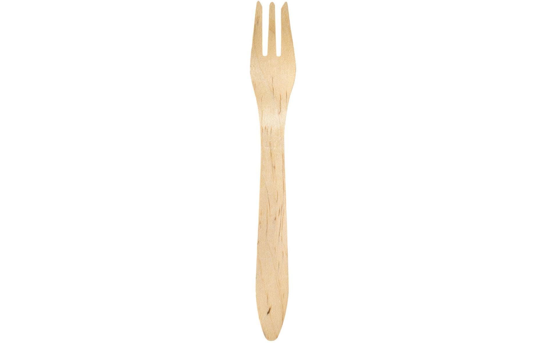 Duni Gabel 19 cm natürlich 100Stück, Holz Birke, China