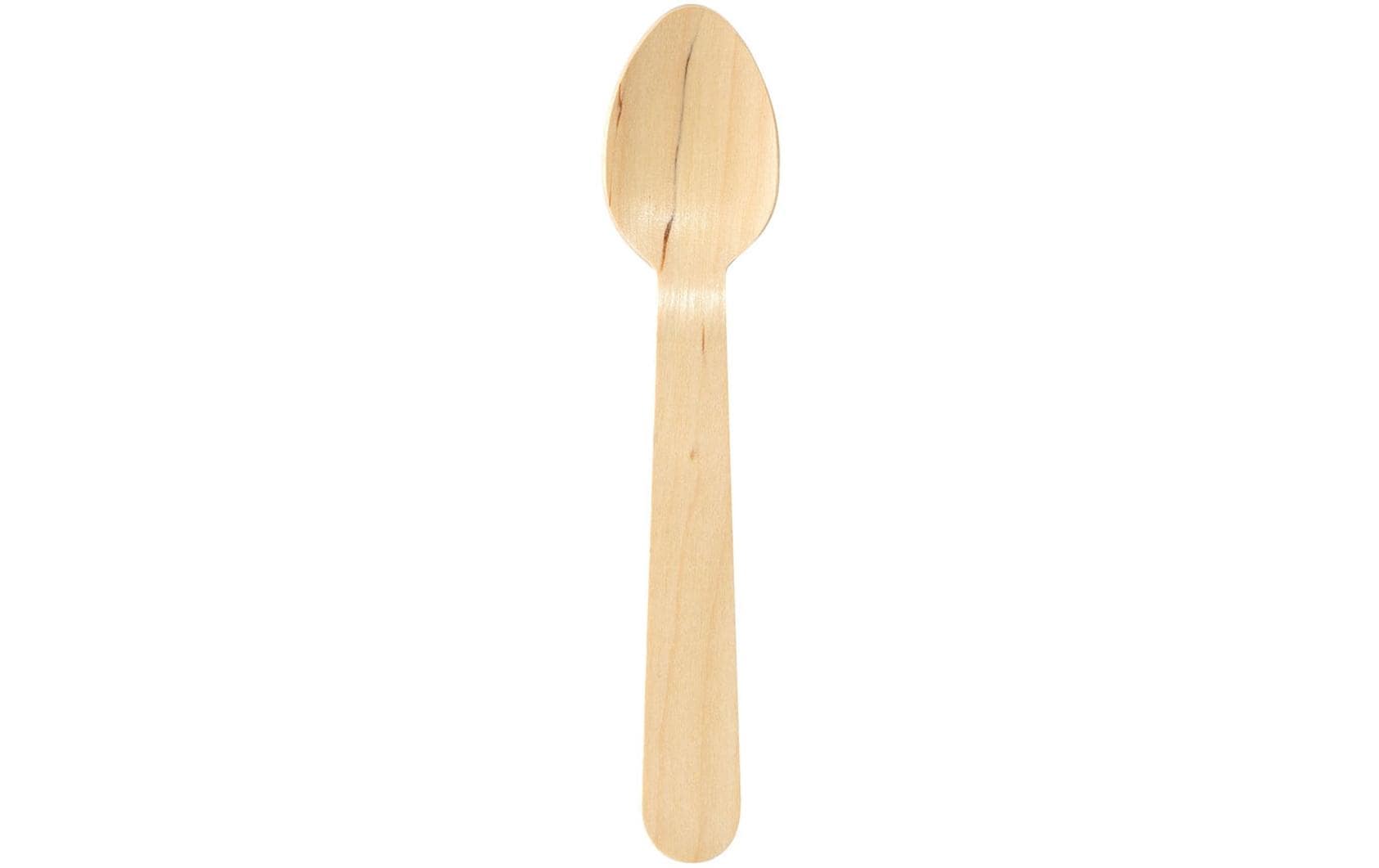 Duni Kaffeelöffel 11 cm natürlich 100 Stück, Holz Birke, China
