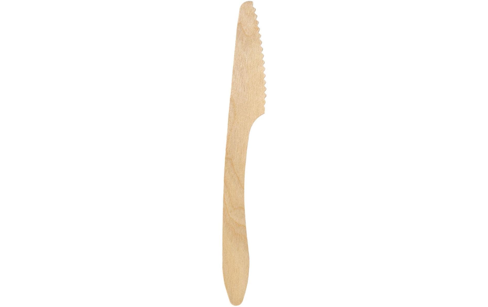 Duni Messer 19 cm natürlich 100 Stück, Holz Birke, China
