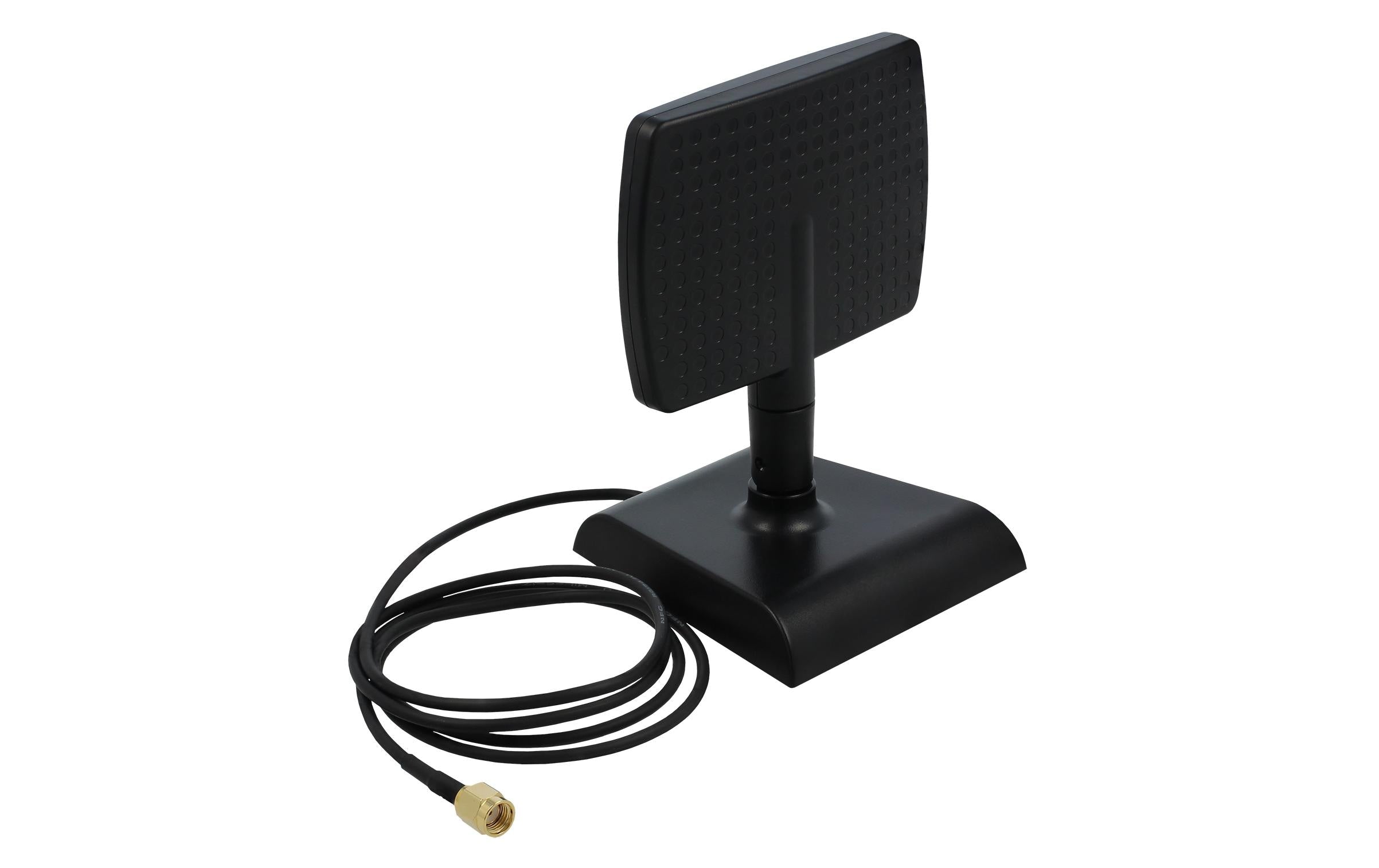 Delock WLAN WiFi 6 Antenne, 4-6dBi, 1m RP-SMA Stecker, direktional mit Magnetfuss