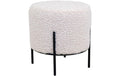 House Nordic Pouf Alford 1 Stk., Polyester, Pinienholz, Stahl