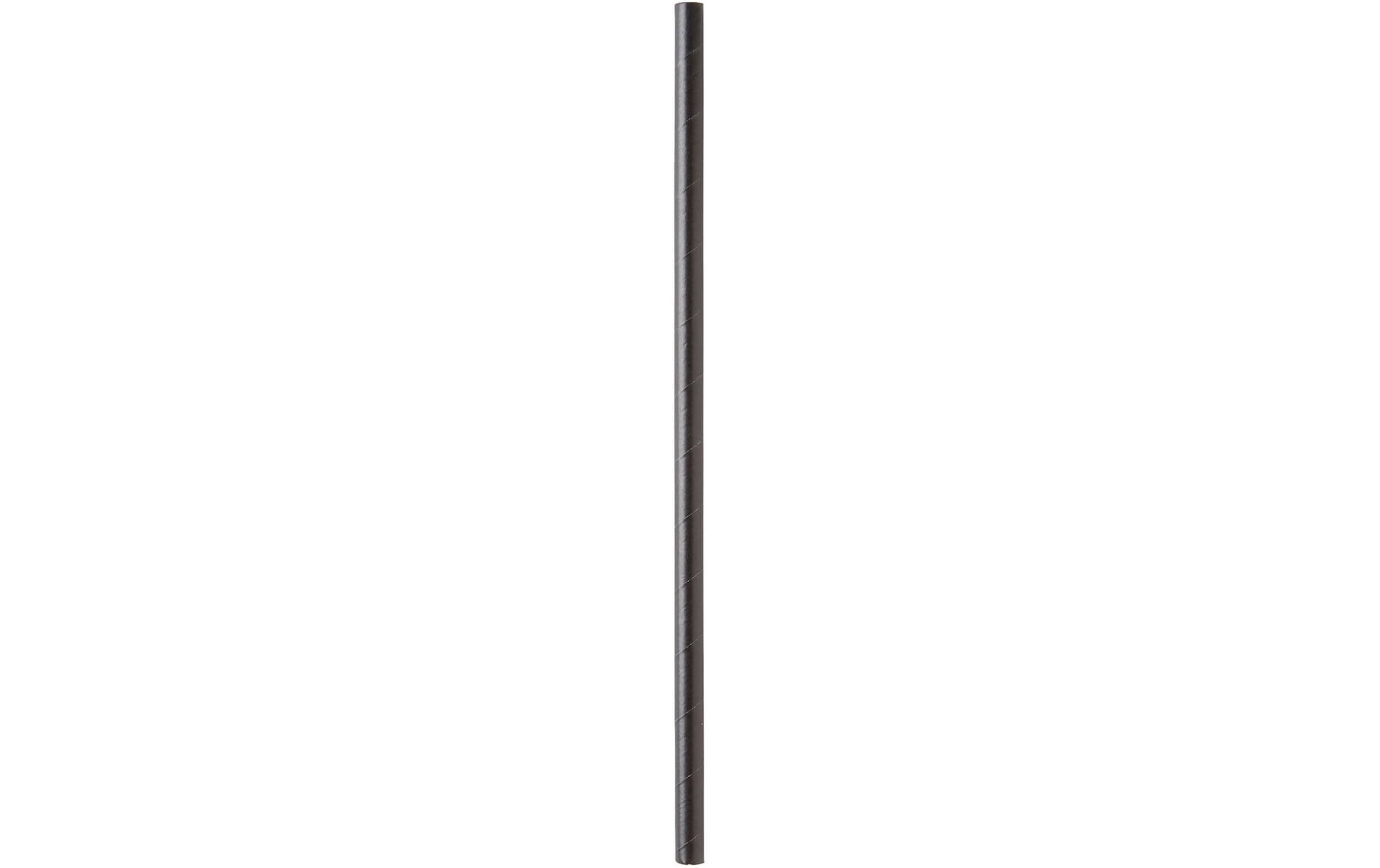 Duni Papier-Trinkhalm 23 cm x Ø 8 mm 100Stück, FSC Papier, schwarz