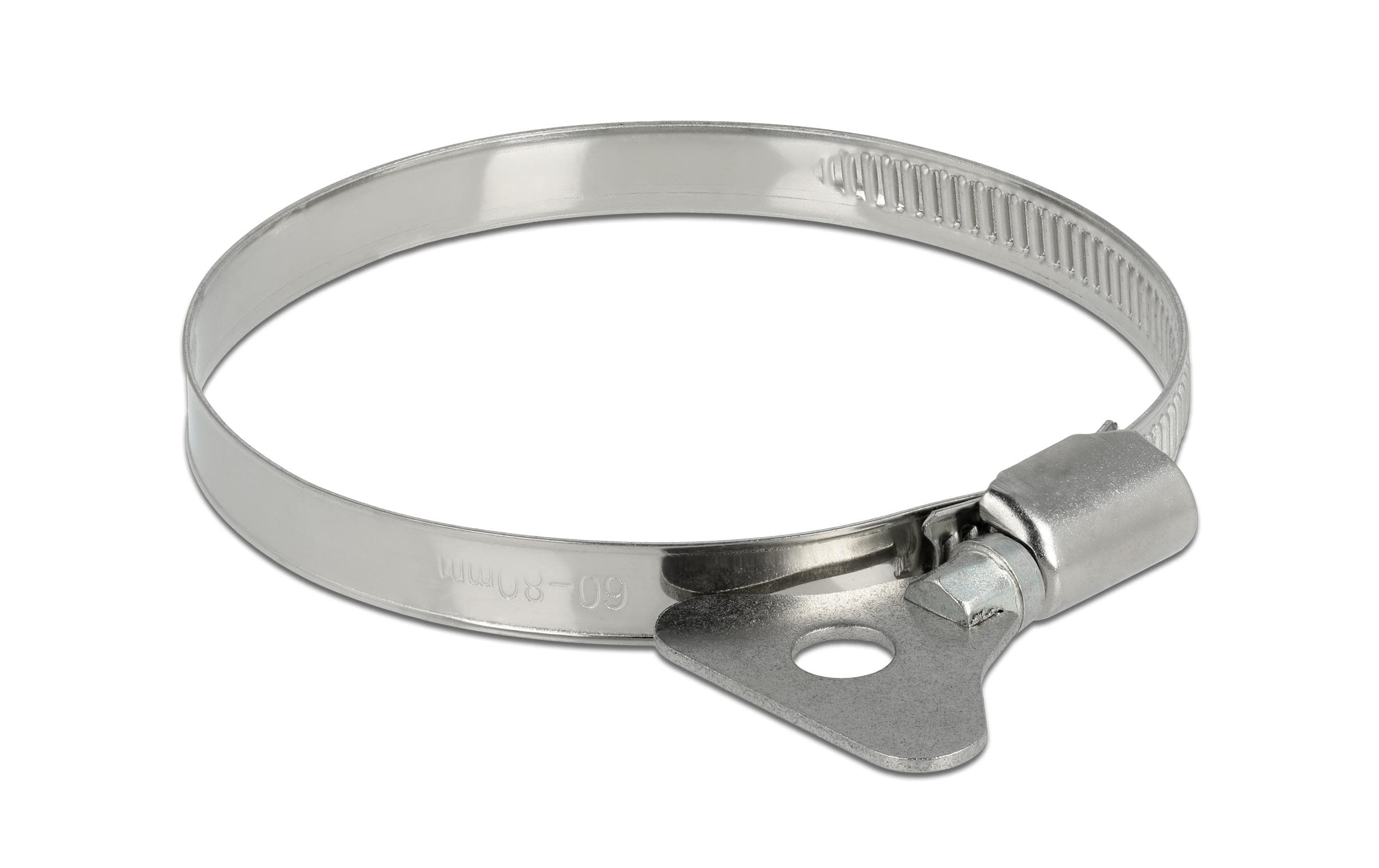 Delock Schlauchschellen 60-80mm, 10 Stück mit Flügelmutter, Metall