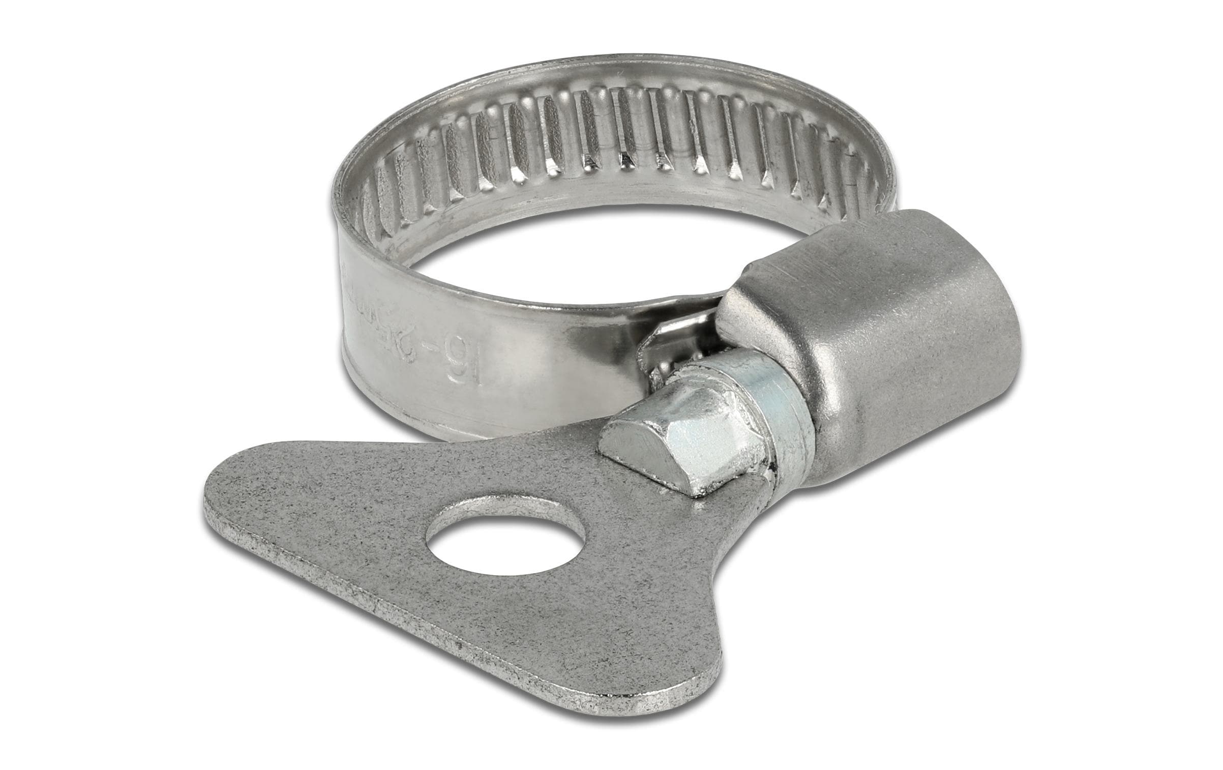 Delock Schlauchschellen 16-25mm, 10 Stück mit Flügelmutter, Metall