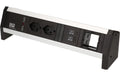 Bachmann Steckdosenleiste DESK 1, 2xT13, 1xUSB A/C, 1xCustom-Abdeckung leer, 90°