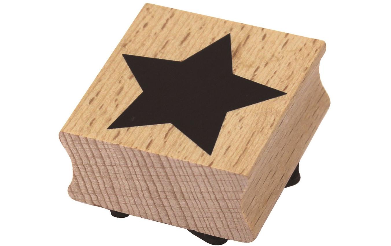 Artoz Stempel Stern 40 x40 x H19mm, Buche