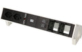 Bachmann Steckdosenleiste DESK 2, 2xT13 1xUSB A/C 2xCustom- leer, 90°, weiss