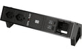 Bachmann Steckdosenleiste DESK 2, 2xT13 1xUSB A/C 1xCustom-leer, 90°, schwarz