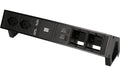 Bachmann Steckdosenleiste DESK 2, 2xT13 1xUSB A/C, 2xCustom- leer, 90°, schwarz