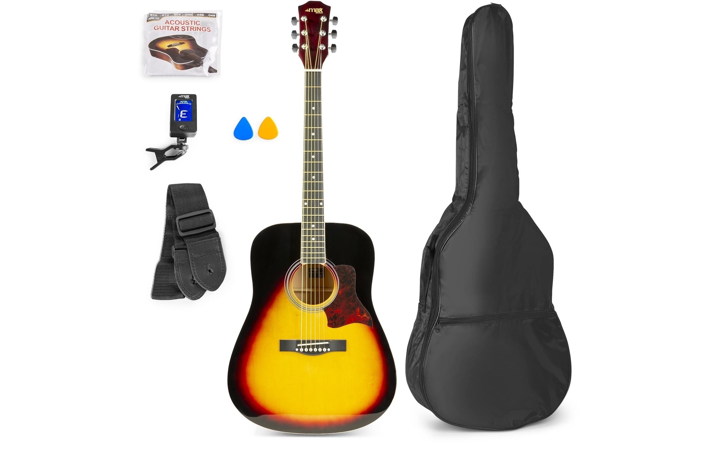 MAX SoloJamSB Westerngitarrenset, sunburst