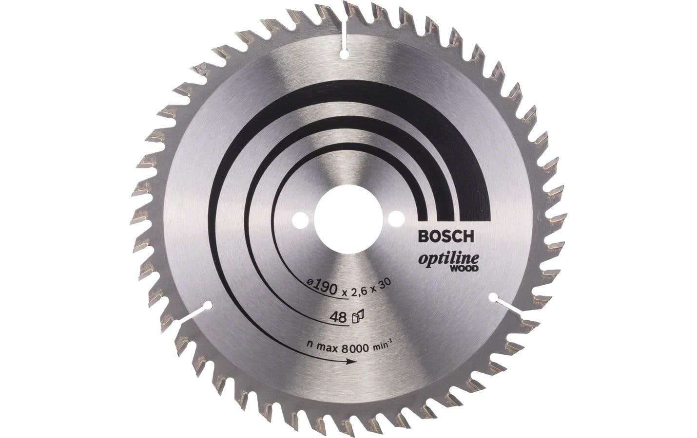 Bosch Professional Kreissägeblatt Optiline Wood