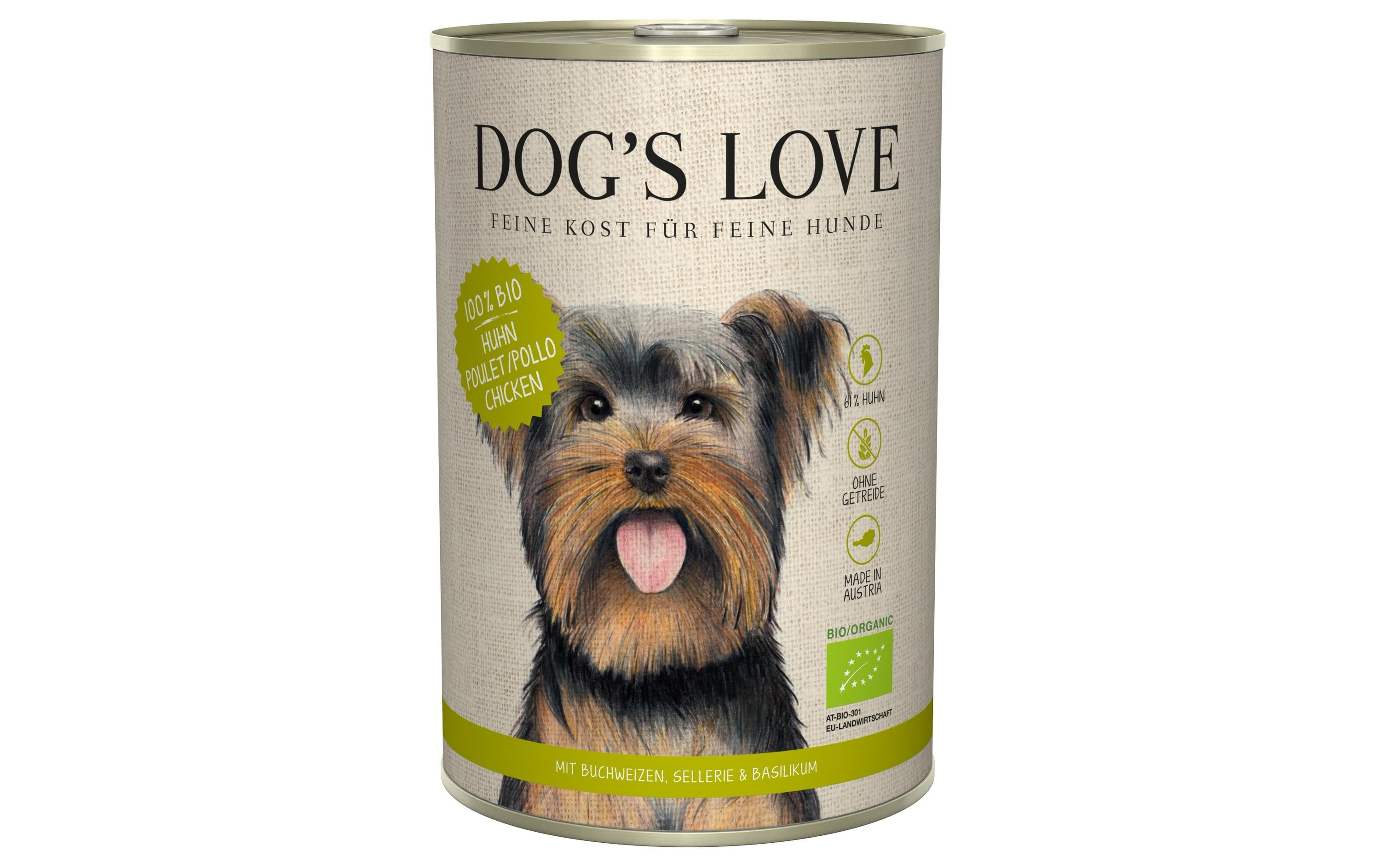 Dogs Love Nassfutter BIO Huhn 400g