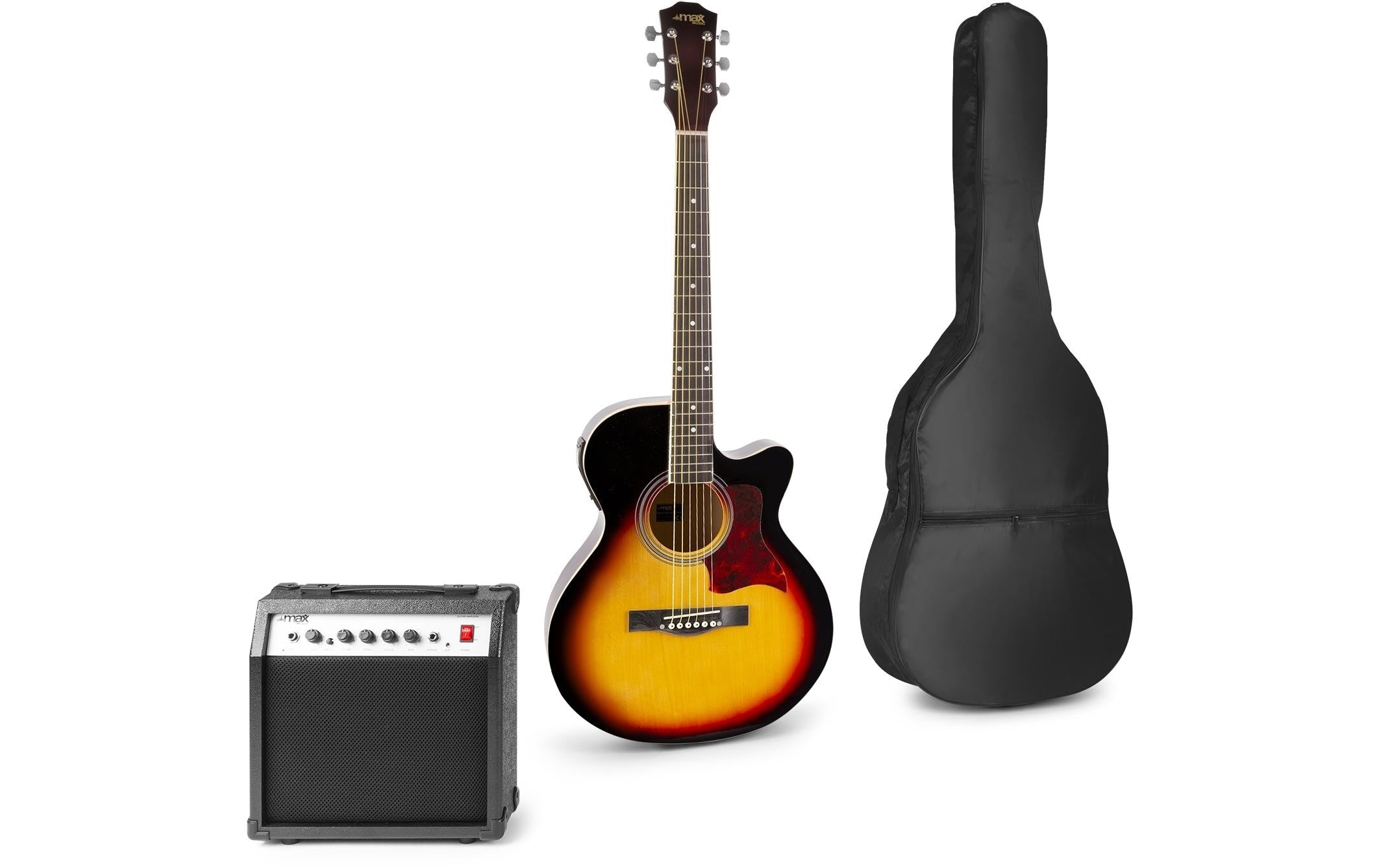 MAX ShowKitSB Elekroakustikgitarrenset, sunburst