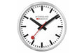 Mondaine Wanduhr Aluminium 25cm Analoguhr, Quarz Uhrwerk