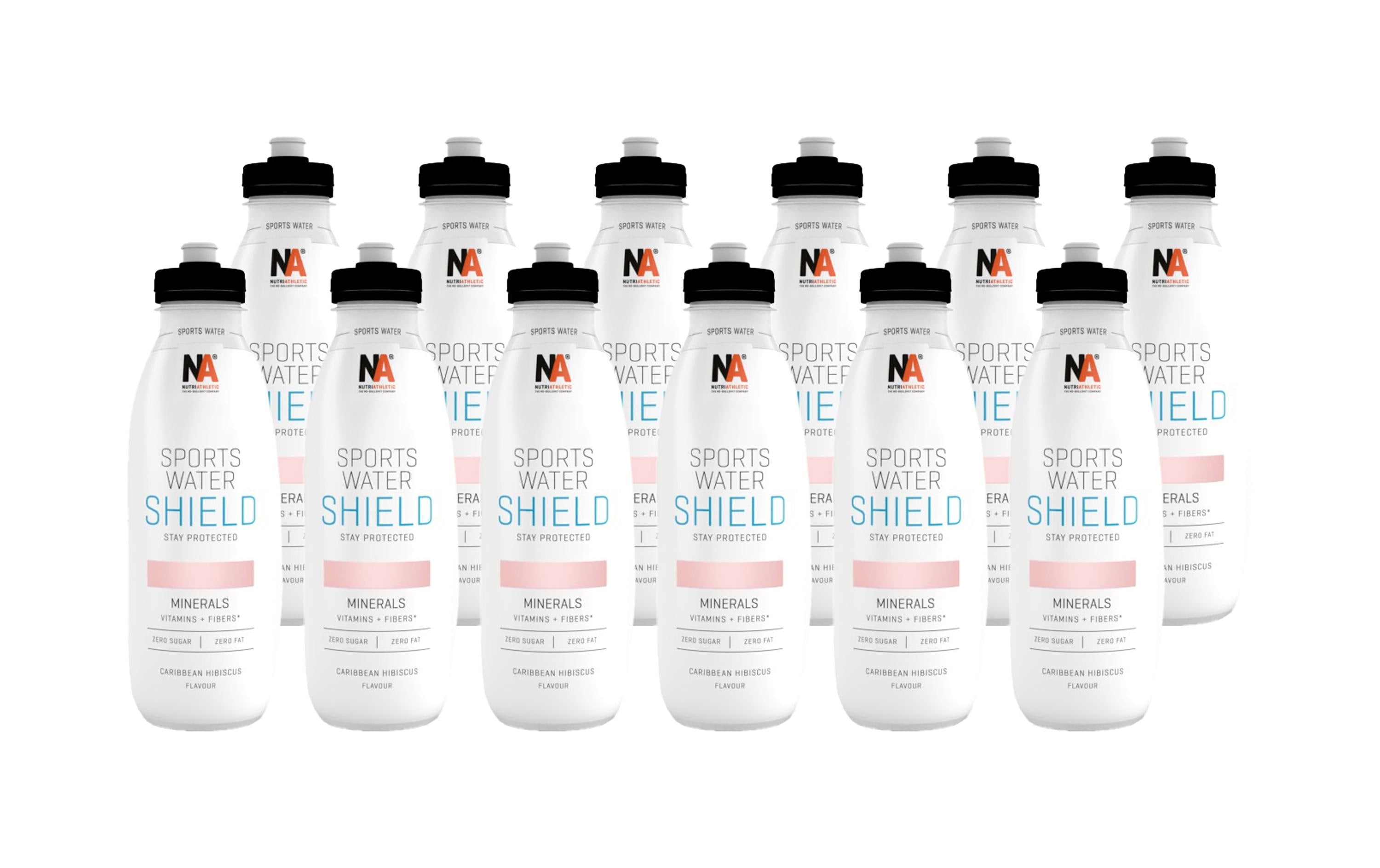 NutriAthletic Sports Water Shield Caribbean Hibiscus,12 Stück