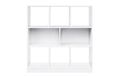 Vasagle Regal, Weiss, Holzspanplatte 8 Fächer, 97.5x100x30 cm (BxHxT)