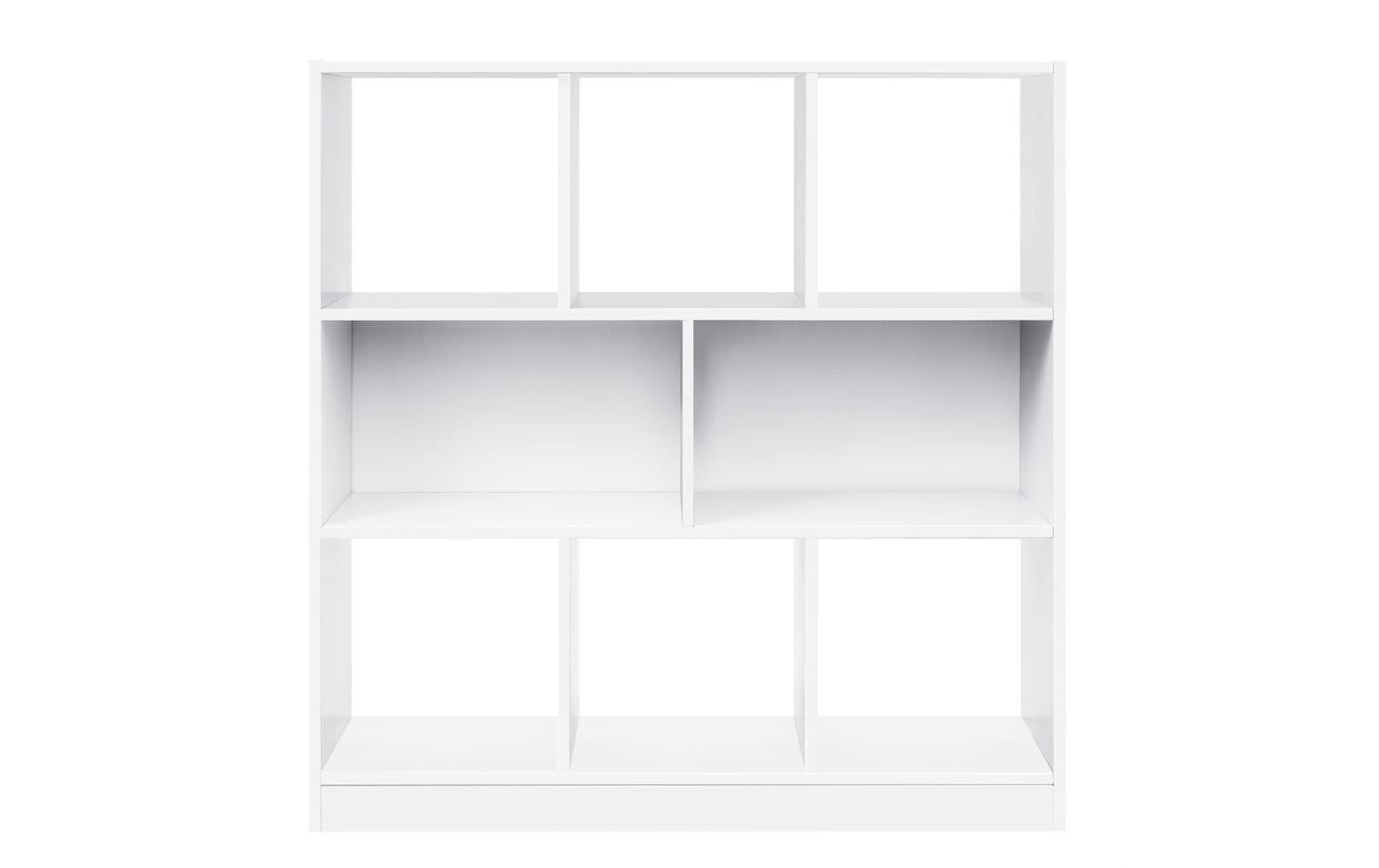 Vasagle Regal, Weiss, Holzspanplatte 8 Fächer, 97.5x100x30 cm (BxHxT)