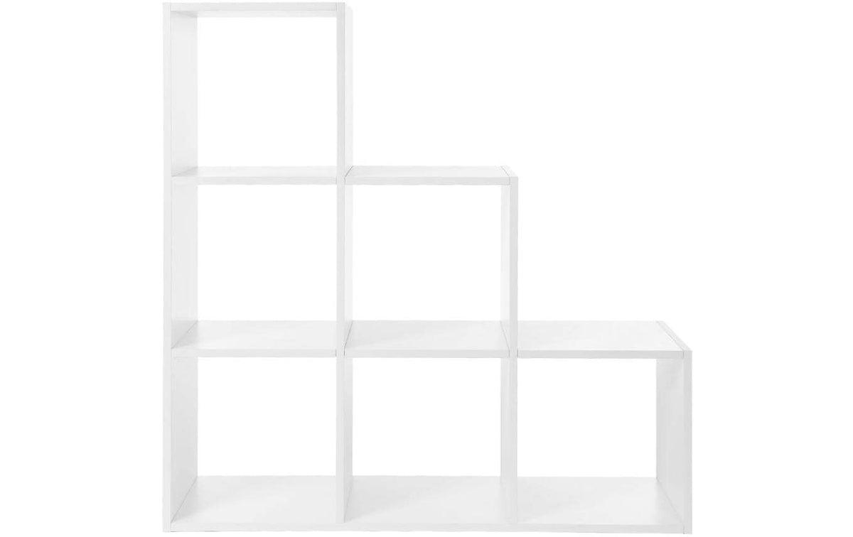 VASAGLE Regal mit 6 Fächern 97.5 x 97.5 cm, Weiss