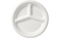 Duni Teller 3-geteilt Ø 26 cm 50Stück, Bagasse Weiss