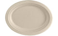 Duni Teller oval Braun 26 cm 50Stück, Bagasse Braun