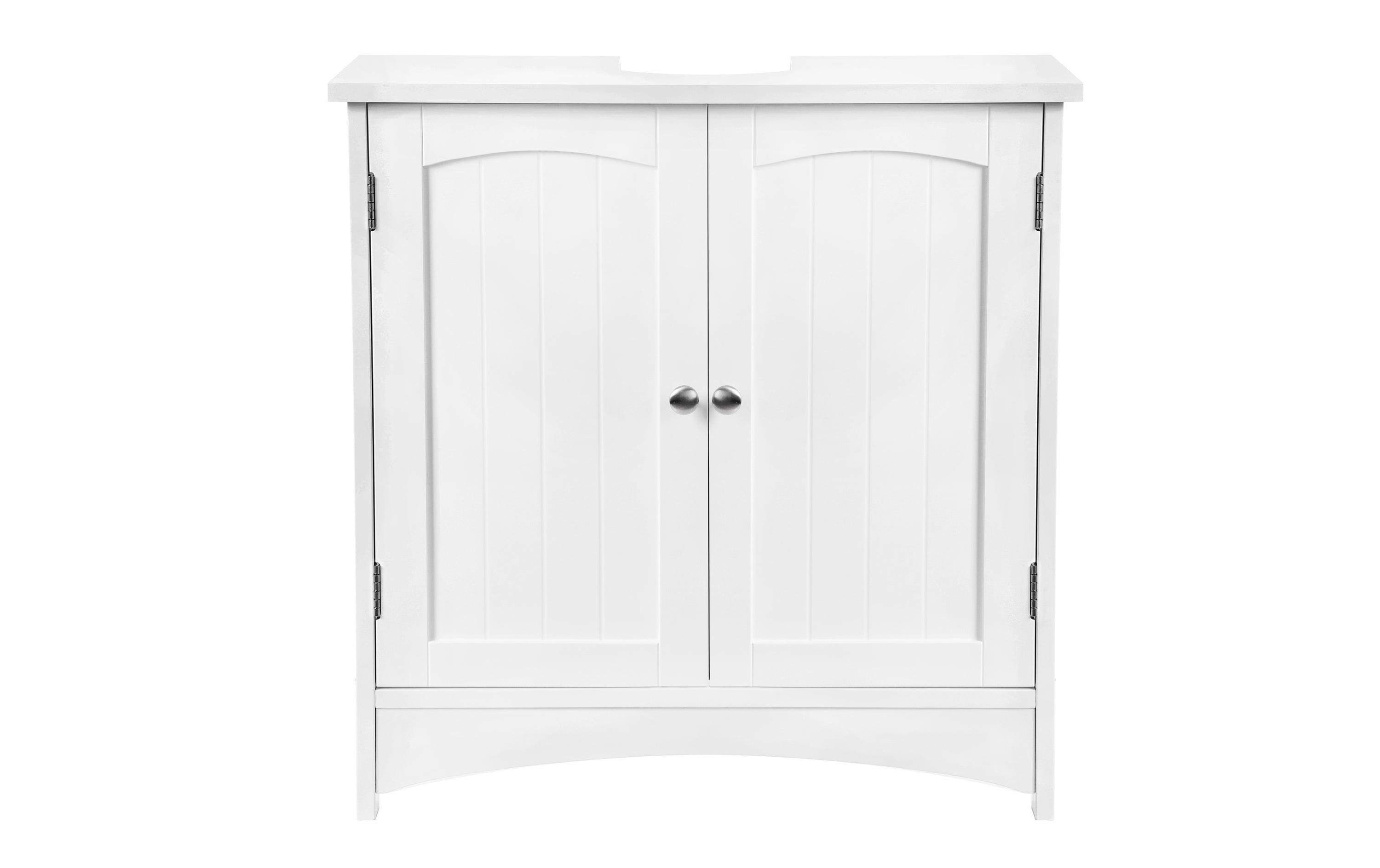 Vasagle Waschbeckenschrank, Weiss 60 x 60 x 30 cm (BxHxT), MDF