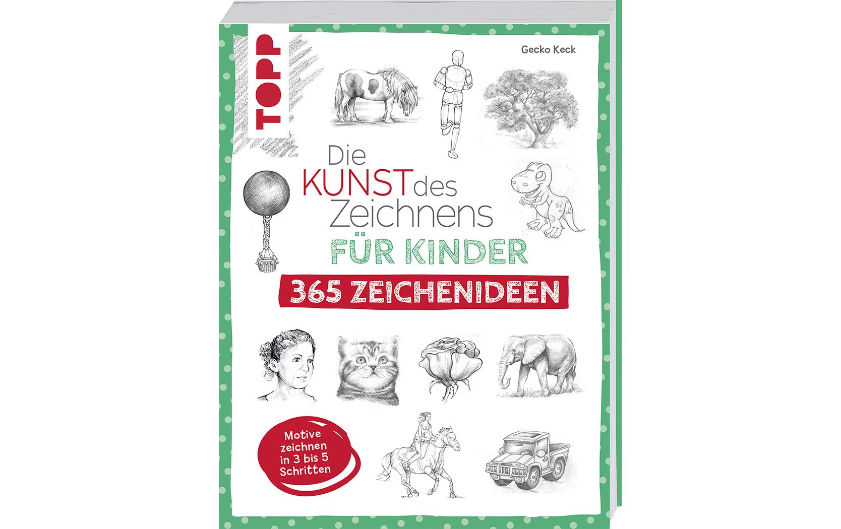 Topp Buch die Kunst des Zeichnens für Kinder, 365 Zeichenideen