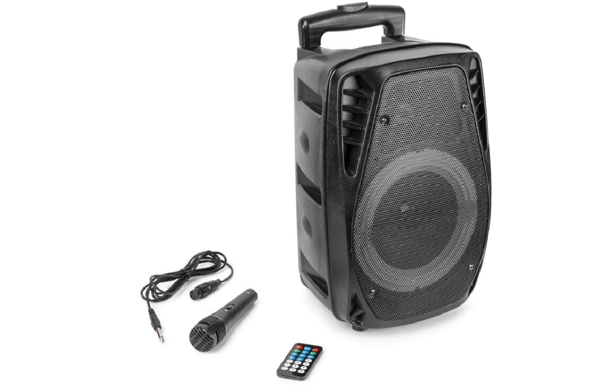 Fenton FT8LED-MK2 Portabler Lautsprecher 8" 300W, Akku, LED