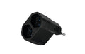 Steffen Manta Mehrfachadapter 2xT13 schwarz, drehbar 320°