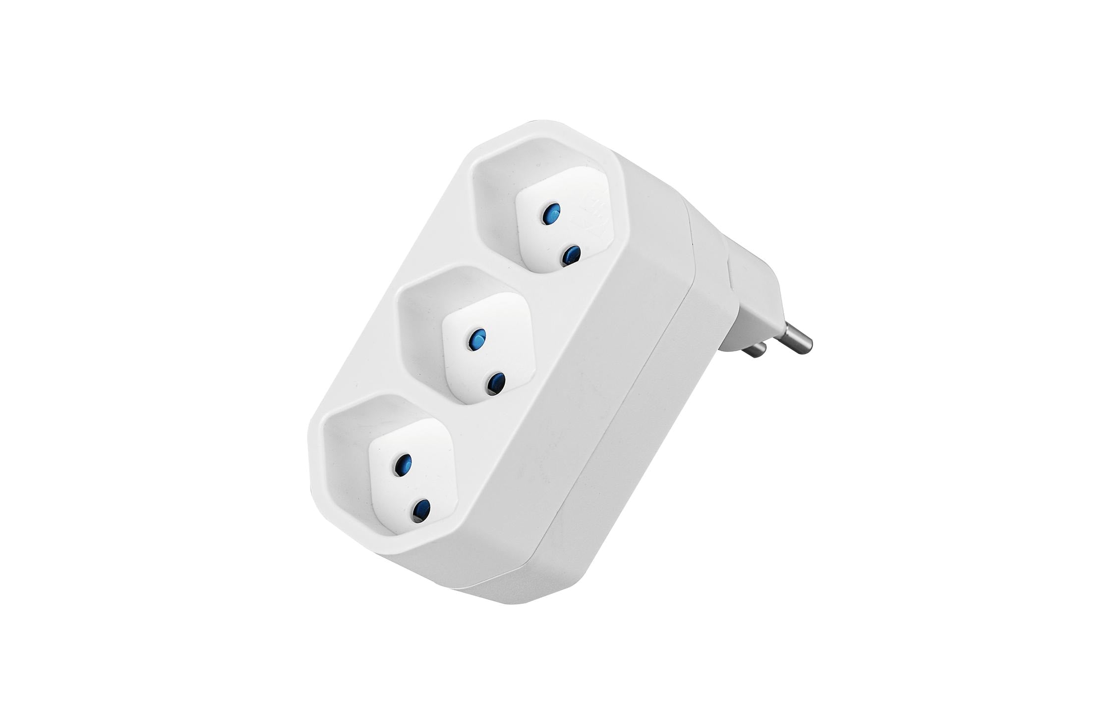 Steffen Manta Mehrfachadapter 3xT13 weiss, drehbar 320°