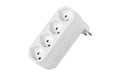 Steffen Manta Mehrfachadapter 4xT13 weiss, drehbar 320°