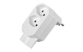 Steffen Manta Mehrfachadapter 3xt13, 1x U weiss, drehbar 320°