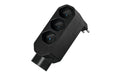 Steffen Manta Mehrfachadapter, 4xT13 1x U schwarz, drehbar 320°