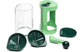 Genius Nicer Dicer Super Julietti 6-teilig Hauptteil, 2 Einsätze, Kurbel, Auffangbehäl