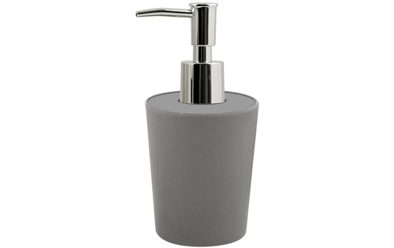 spirella Seifenspender Takeo, Grau Bambus, 0.4 L,  D: 7.4 cm, H: 16 cm