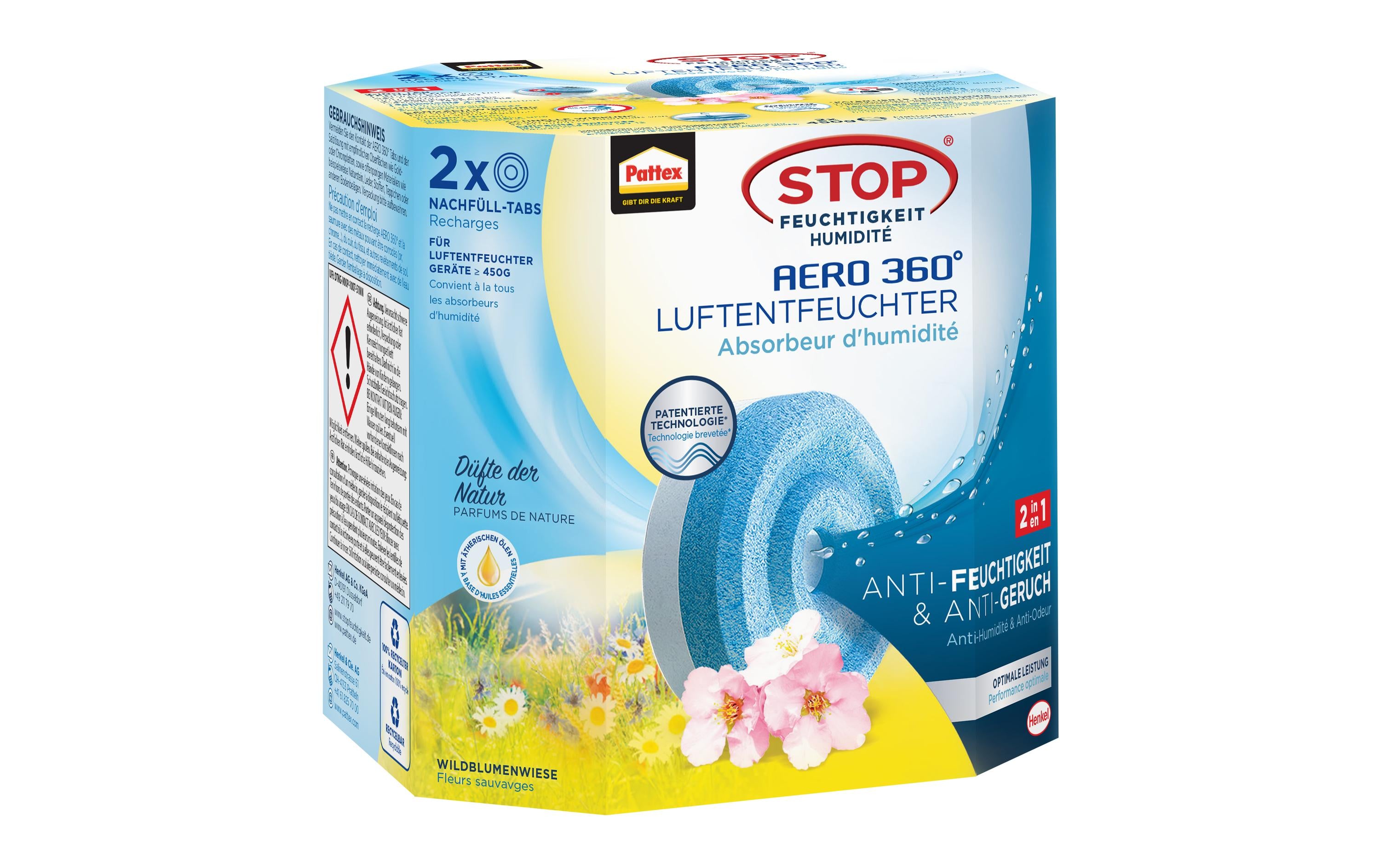 Pattex AERO 360° Wildblumen  Tabs Wildflower Meadow 2x450g