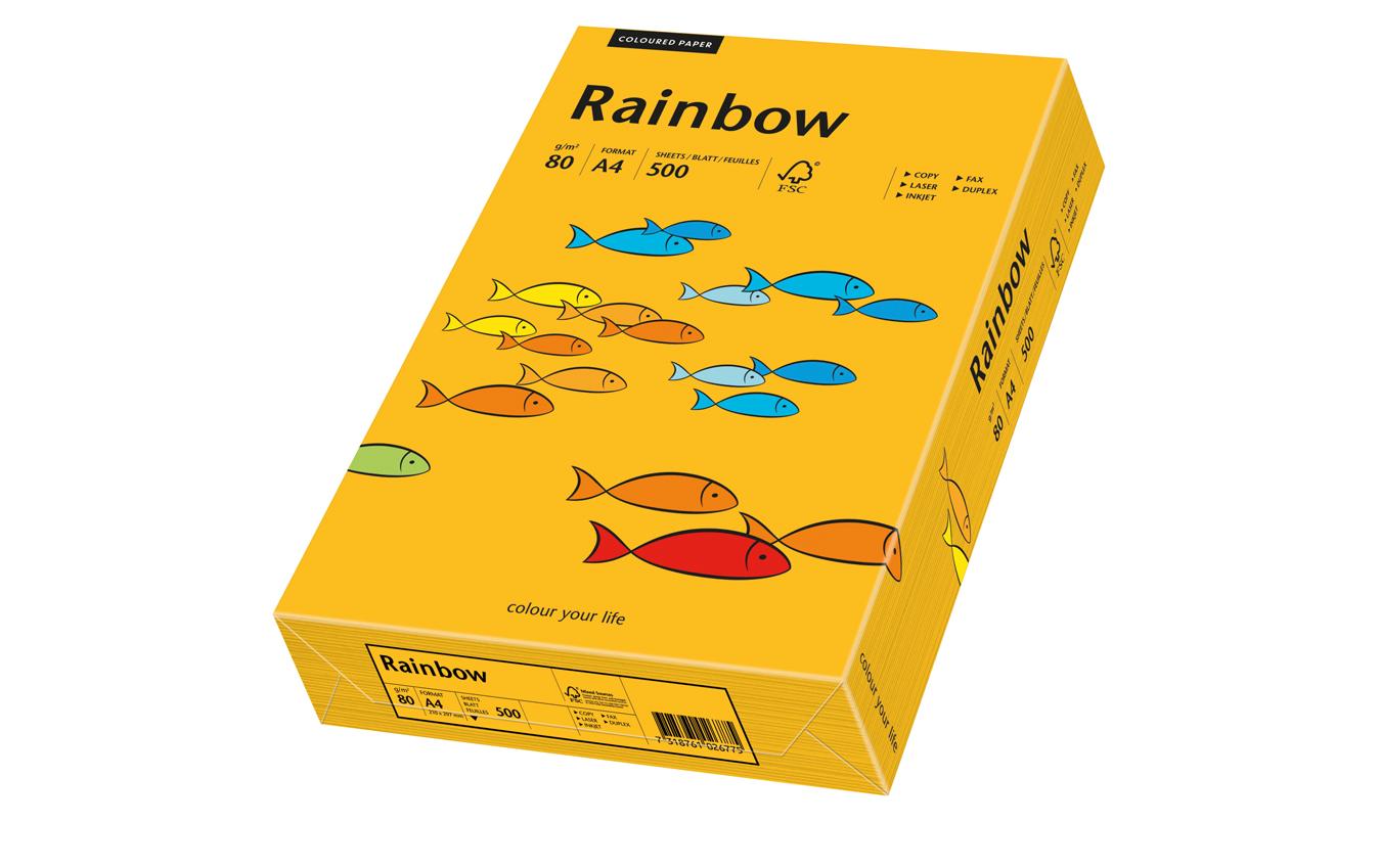 Rainbow Kopierpapier 80 g/m², 500 Stk A4, mittelorange