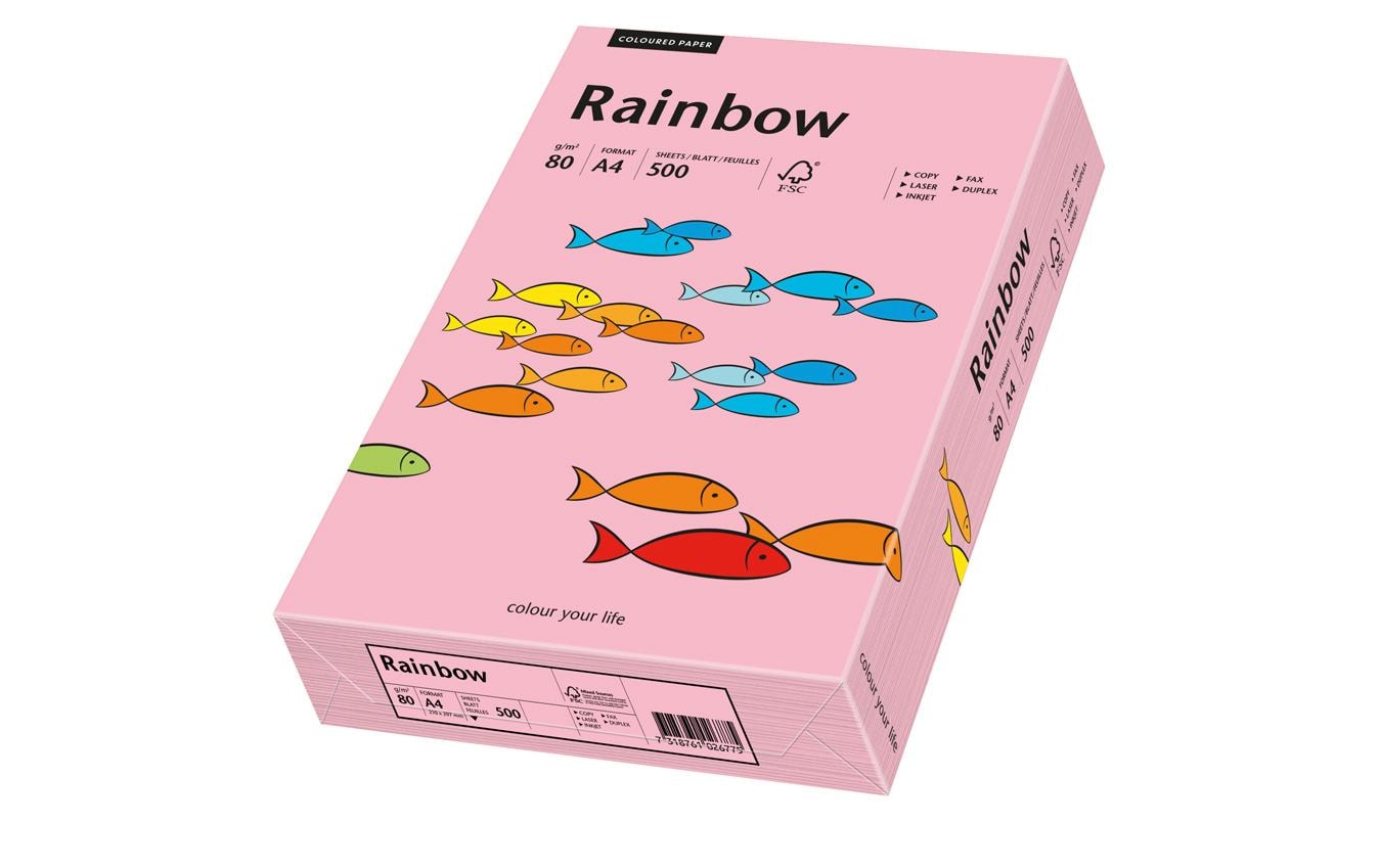 Rainbow Kopierpapier 80 g/m², 500 Stk A4, rosa