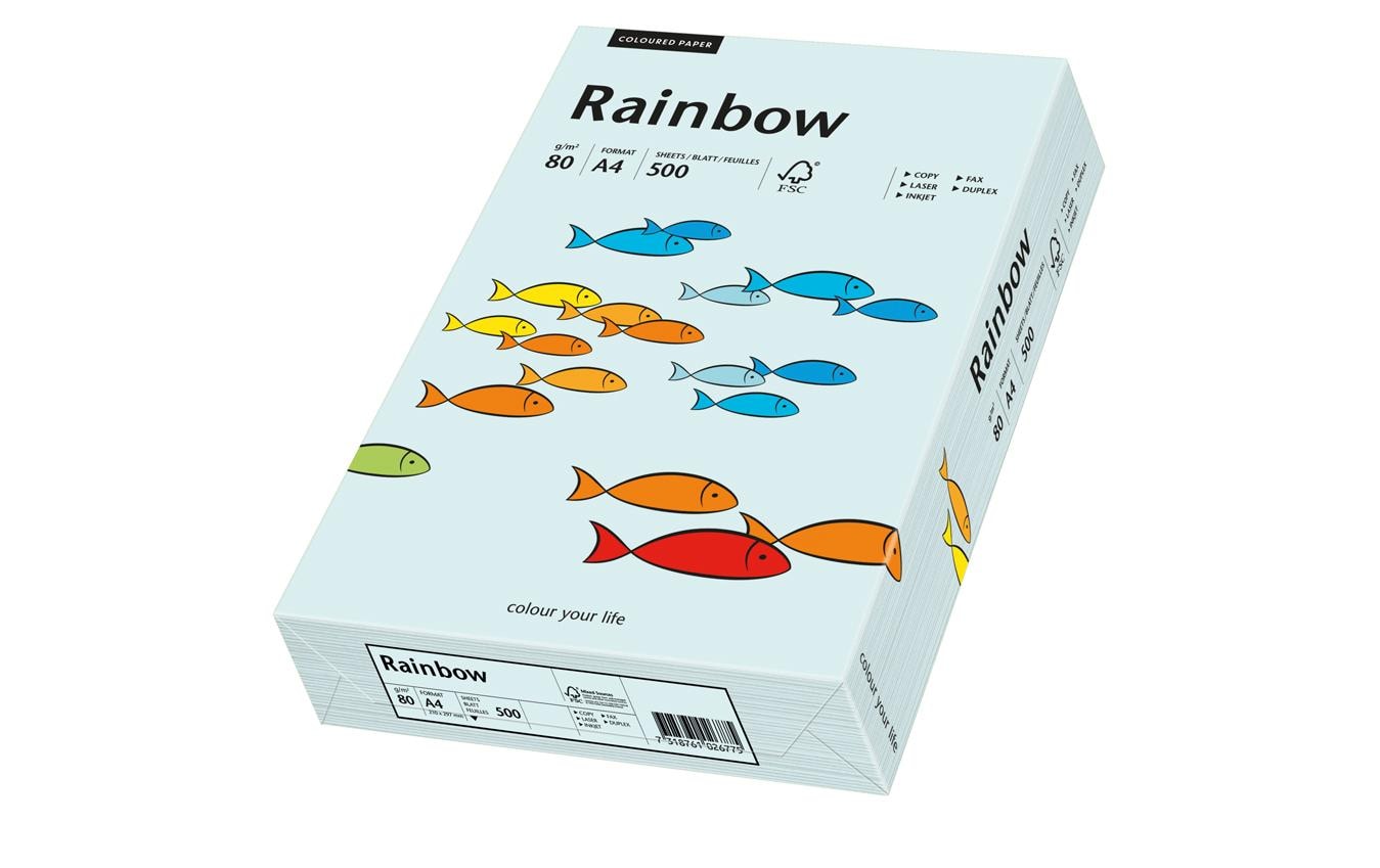 Rainbow Kopierpapier 80 g/m², 500 Stk A4, hellblau