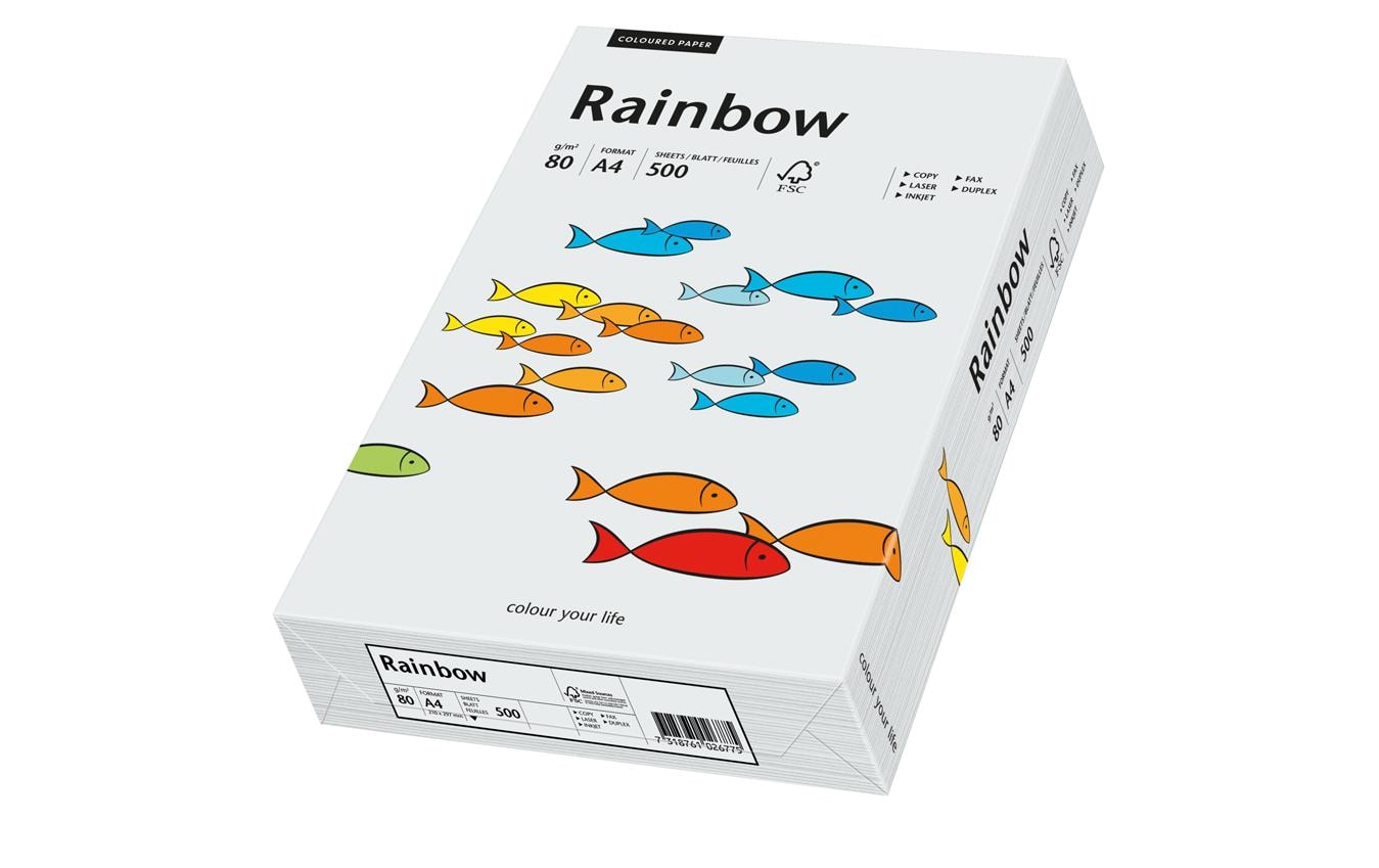 Rainbow Kopierpapier 80 g/m², 500 Stk A4, hellgrau
