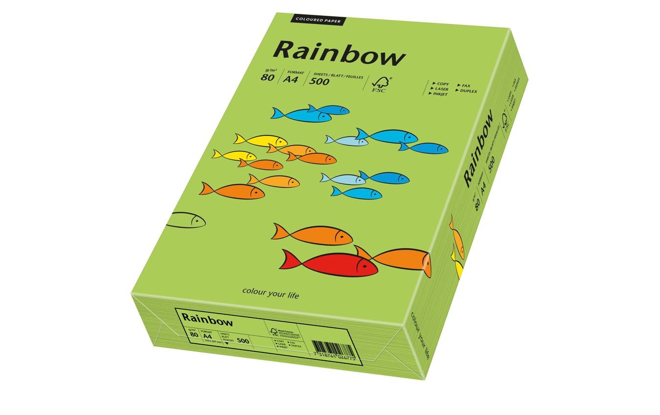 Rainbow Kopierpapier 80 g/m², 500 Stk A4, grün